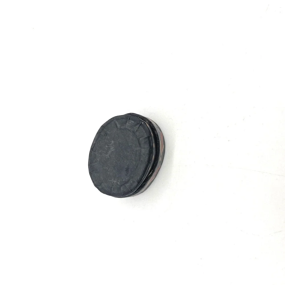 Vintage Folk‎ Art Hand Painted Miniature Trinket Box Floral Black Oval